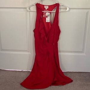 Brand New Red Parker Silk Dress
